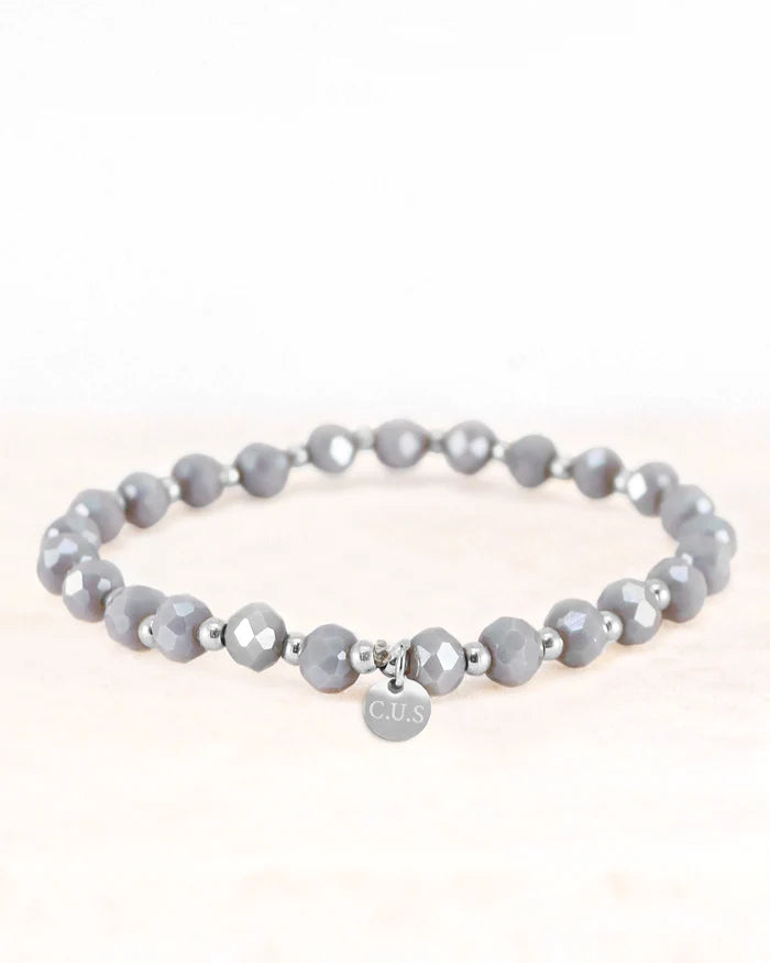 Armband dara zilver grijs - conceptstore Liefs uit Zierikzee