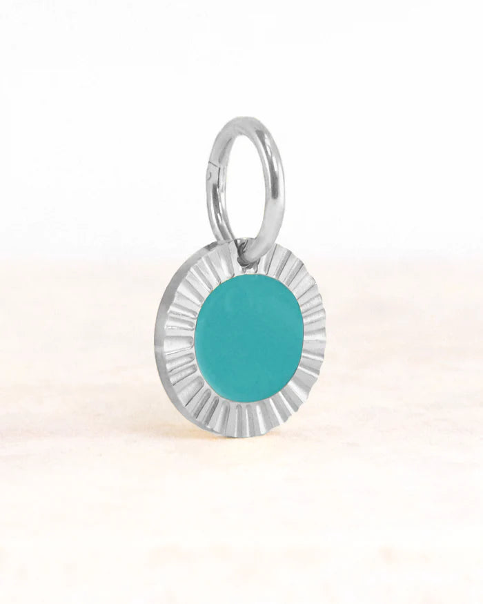Bedel kyra aqua blauw - stainless steel - conceptstore Liefs uit Zierikzee