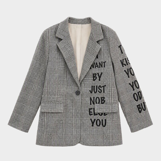 Blazer tekst - conceptstore Liefs uit Zierikzee