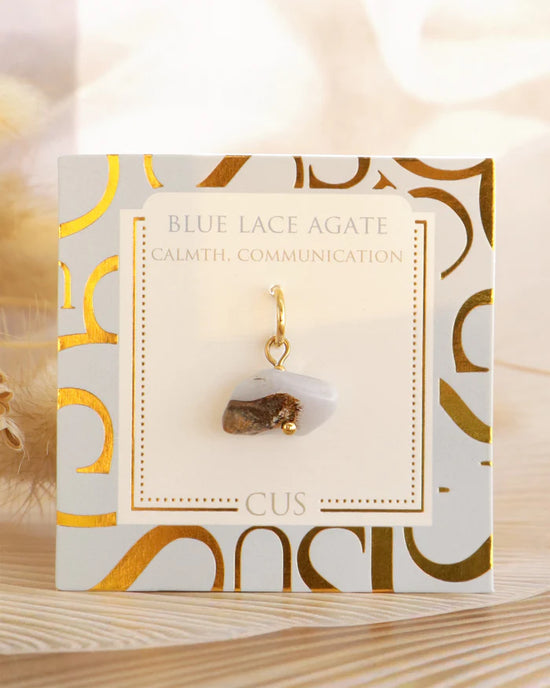 Ayla | Bedel Blue Lace Agate gold