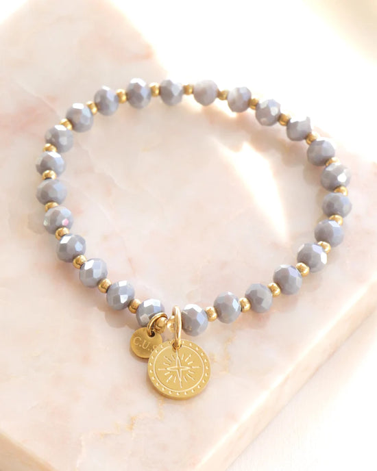 Dara goud| Armband Grey