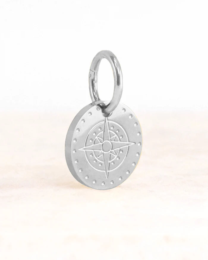 Luna bedel kompass stainless steel - conceptstore Liefs uit Zierikzee