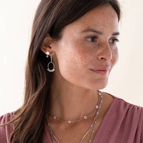 oorbellen compassion rozenkwarts