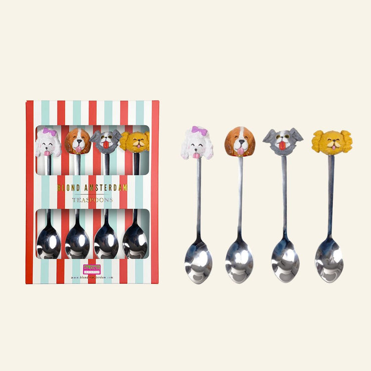 202177 teaspoon set dogs - Liefs uit Zierikzee 