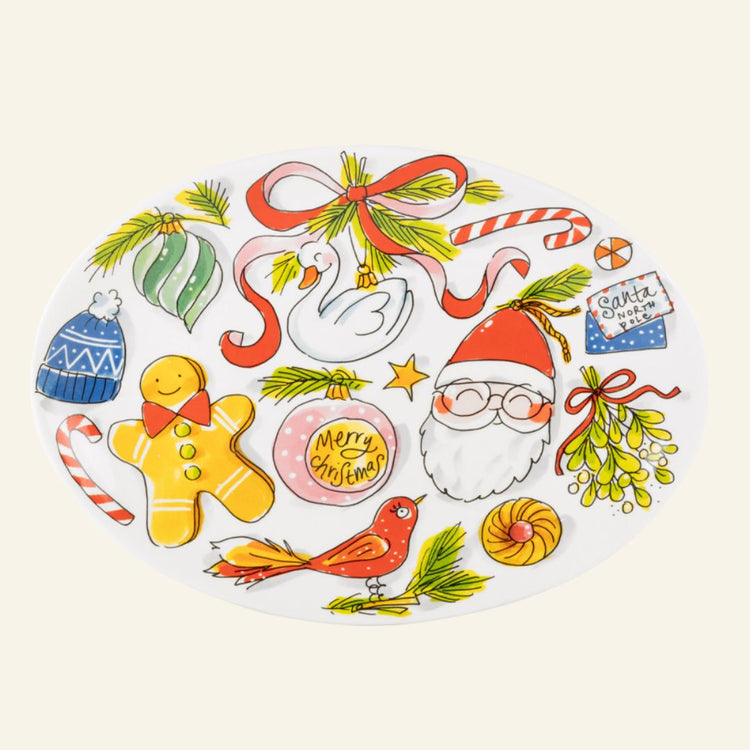 202477 kerst ovaal bord - Liefs uit Zierikzee 