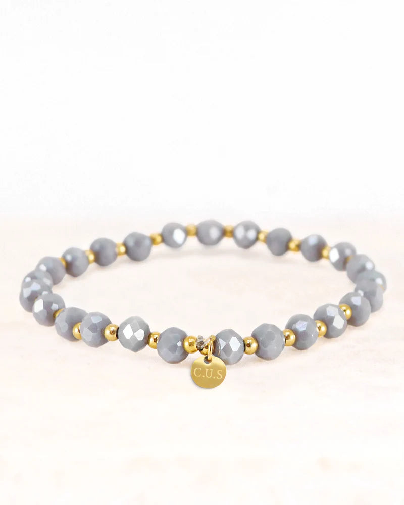 Armband dara goud grijs - conceptstore Liefs uit Zierikzee 