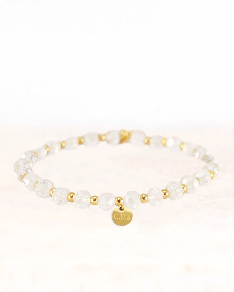 Armband dara transparant goud - conceptstore Liefs uit Zierikzee 