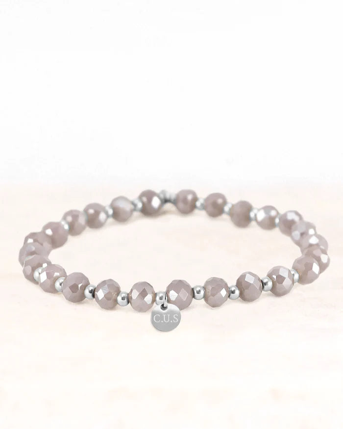 Armband Dara zilver lila - conceptstore Liefs uit Zierikzee 