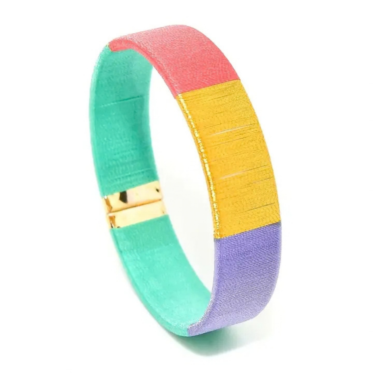 Armband lila zalm turquoise - conceptstore Liefs uit Zierikzee 
