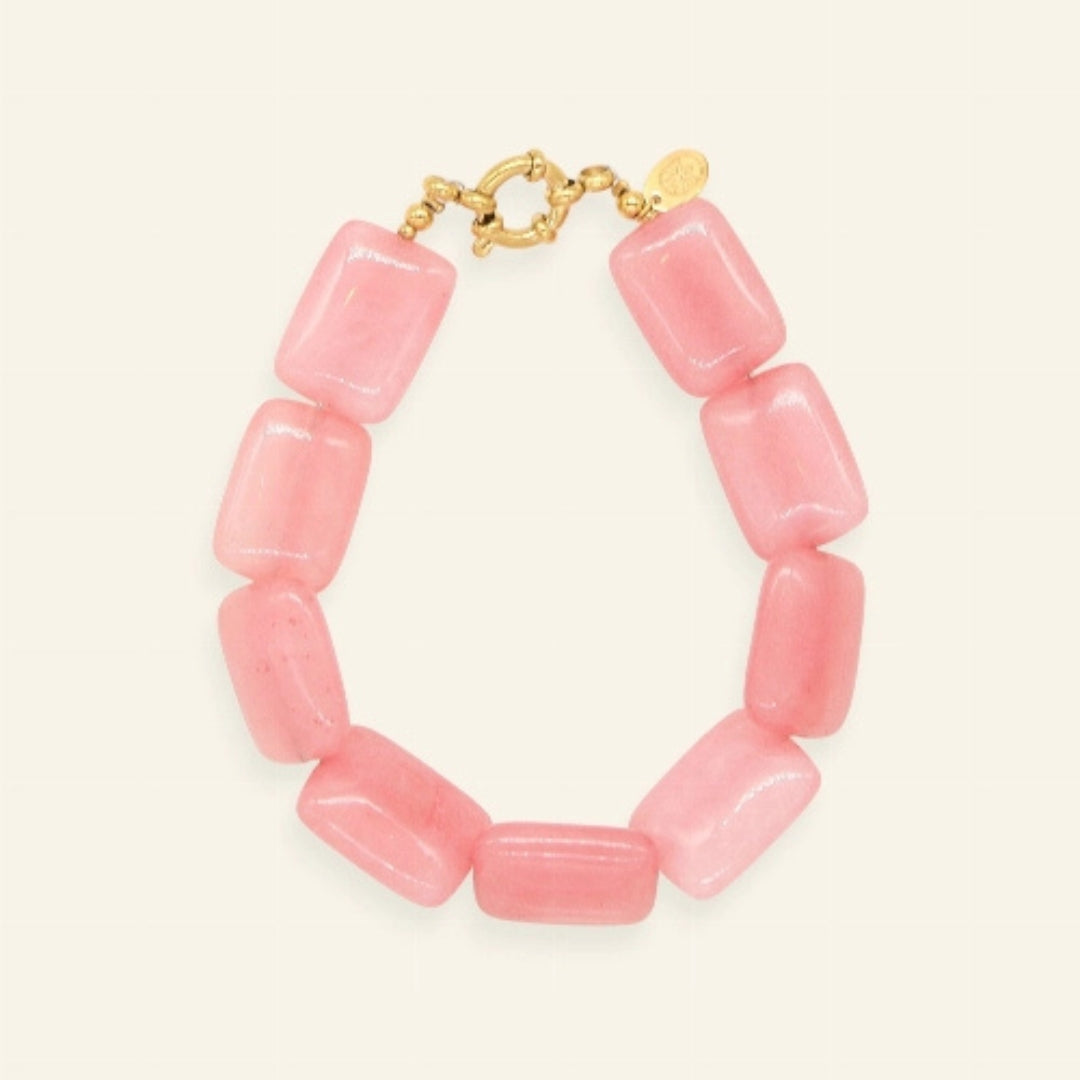 Armband pink lemonade - Liefs uit Zierikzee 