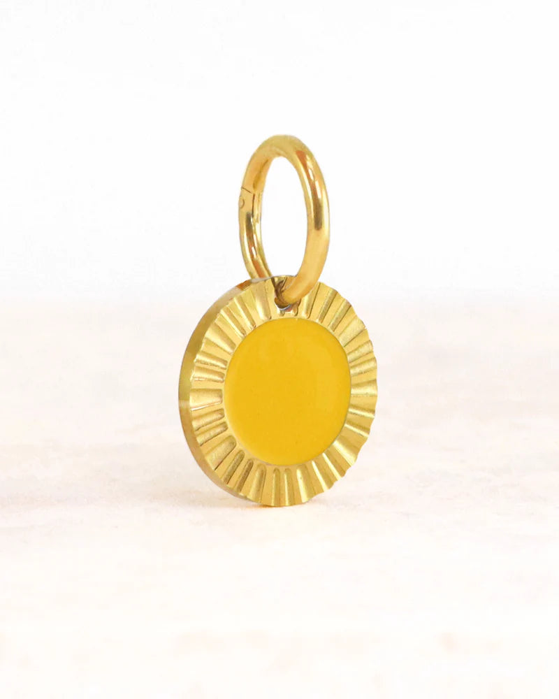 Bedel Kyra hapiness geel - stainless steel - conceptstore Liefs uit Zierikzee