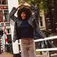 Blazer ruit franje navy - conceptstore LIefs uit Zierikzee 