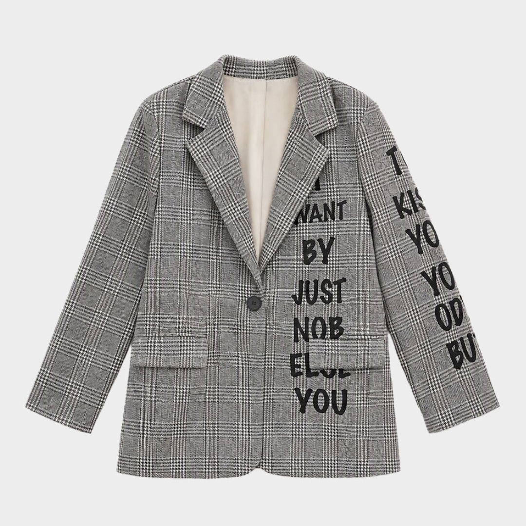 Blazer tekst - conceptstore Liefs uit Zierikzee 