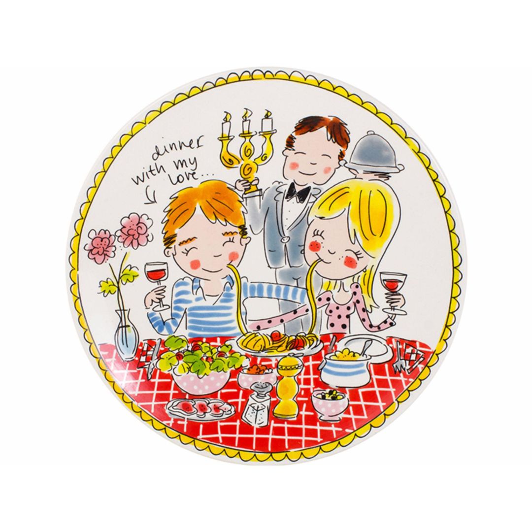 Blond Amsterdam Dinerbord 26 cm – "Diner with My Love" - conceptstore Liefs uit Zierikzee 