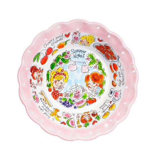 Blond Amsterdam Schaal 24 cm – Even Bijkletsen Lente/Zomer Collectie - conceptstore Liefs uit Zierikzee 