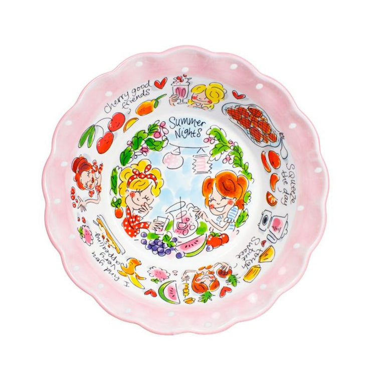 Blond Amsterdam Schaal 24 cm – Even Bijkletsen Lente/Zomer Collectie - conceptstore Liefs uit Zierikzee 