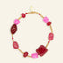 Burgundy bloom armband - Liefs uit Zierikzee 