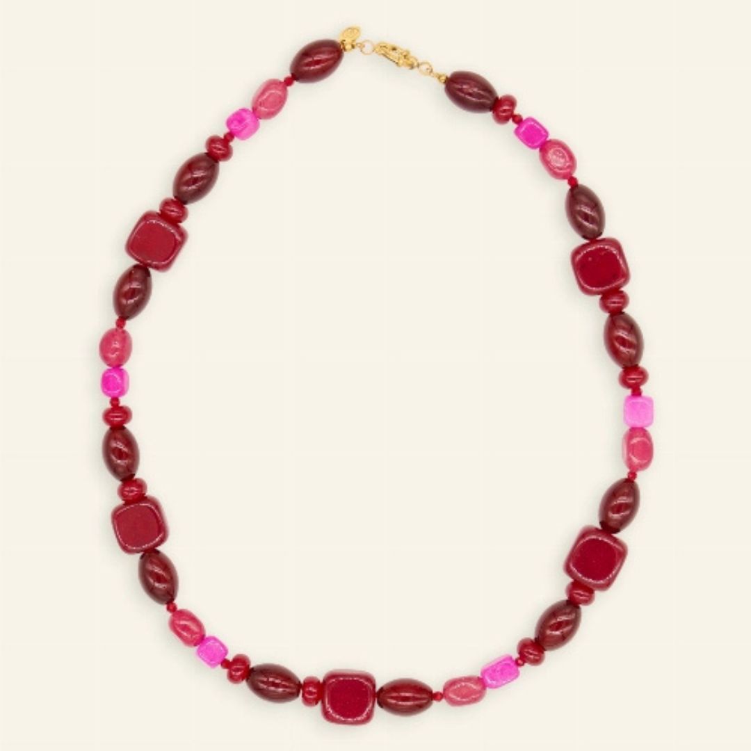 Burgundy bloom ketting- Liefs uit Zierikzee 