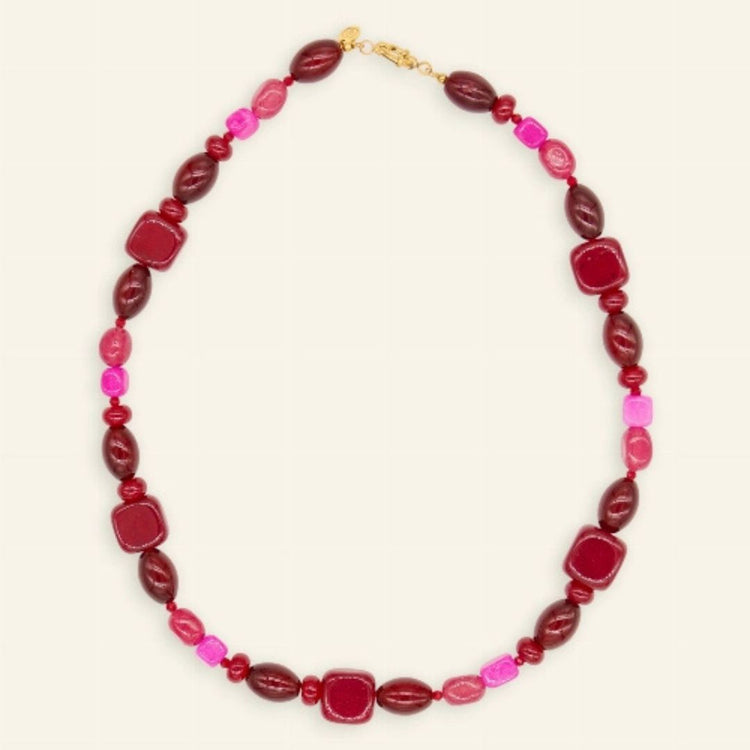 Burgundy bloom ketting- Liefs uit Zierikzee 