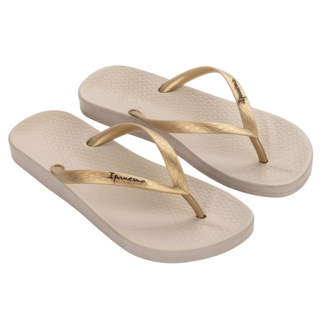 Ipanema slippers beige goud - conceptstore Liefs uit Zierikzee 