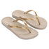 Ipanema slippers beige goud - conceptstore Liefs uit Zierikzee 