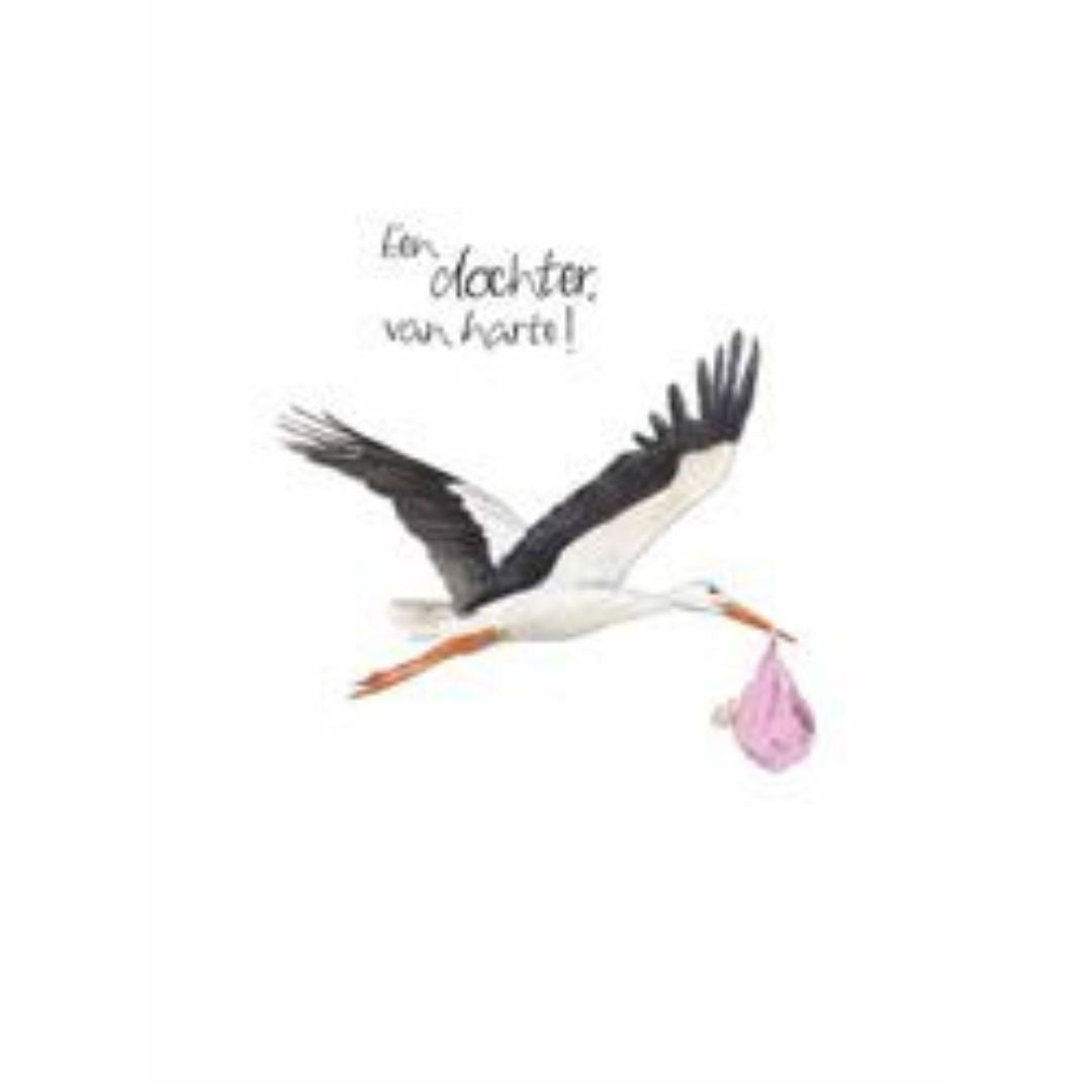 Kaart een dochter van harte - conceptstore Liefs uit Zierikzee 