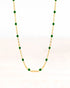 Ketting neva stainless steel goud groen - conceptstore Liefs uit Zierikzee 