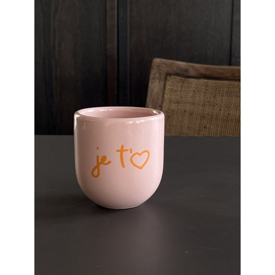 MUG je taime roze - conceptstore Liefs uit Zierikzee 