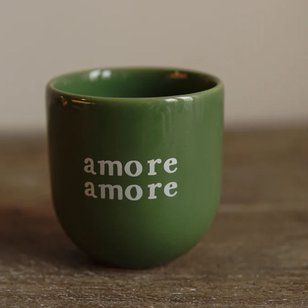 Mug amore amore groen - conceptstore Liefs uit Zierikzee 