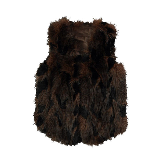 Gilet bont bruin