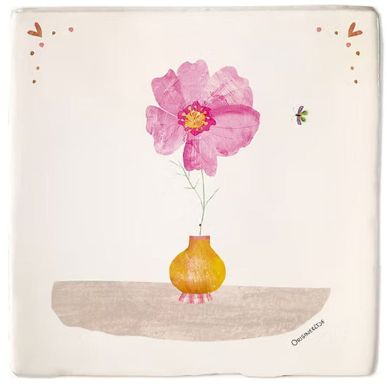 Tegeltje oktober cosmea