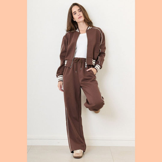 Jogging broek bies choco