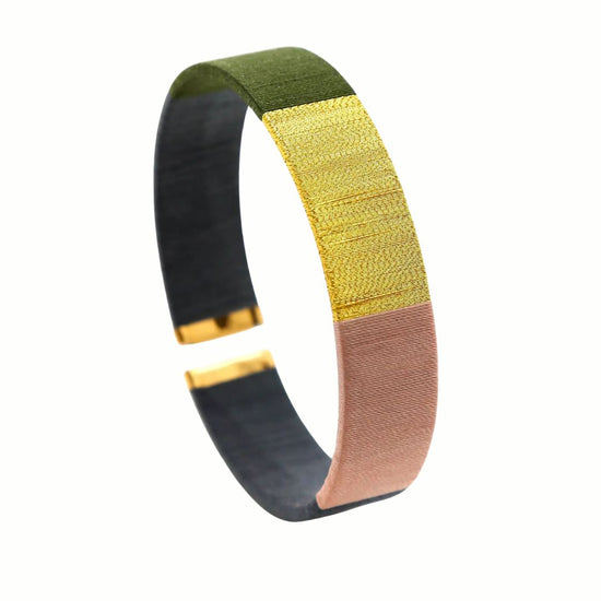 Armband groen en creme