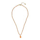Ketting wishing carnelian gold