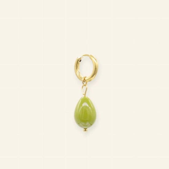 Oorbel olive treasure - Liefs uit Zierikzee 