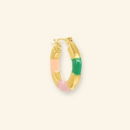 Pastel hoop oorbel - Liefs uit Zierikzee 