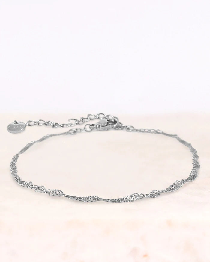 Stainless steel armband loa zilver - conceptstore Liefs uit Zierikzee 