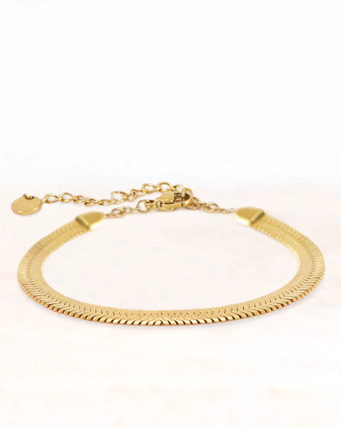 Stainless steel armband mira 5 mm goud - conceptstore Liefs uit Zierikzee 