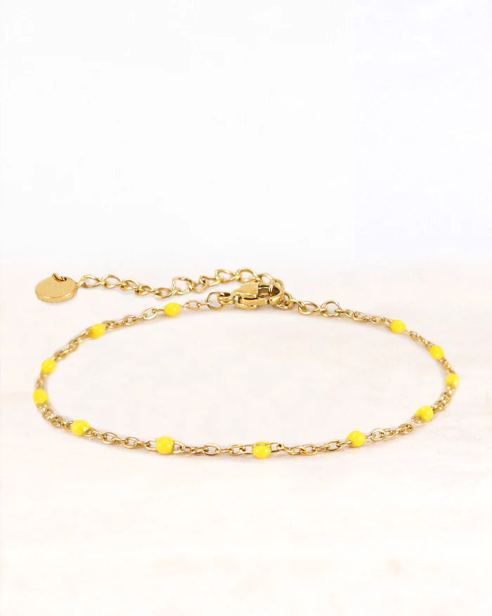 Stainless steel armband neva goud geel - conceptstore Liefs uit Zierikzee 