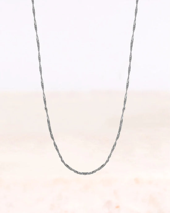 Stainless steel ketting LOA zilver - conceptstore Liefs uit Zierikzee 