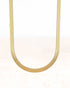 Stainless steel ketting mira goud 5 mm - conceptstore Liefs uit Zierikzee 