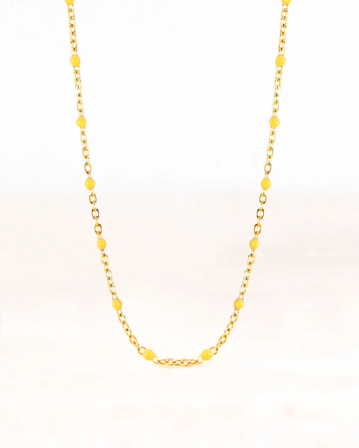 Stainless steel ketting neva goud geel - conceptstore Liefs uit Zierikzee 