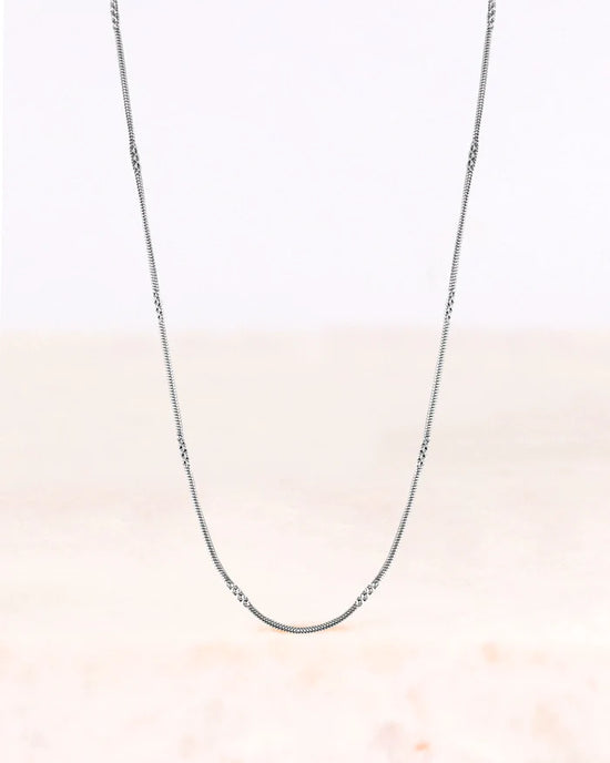 Stainless steel ketting stella zilver - conceptstore Liefs uit Zierikzee 