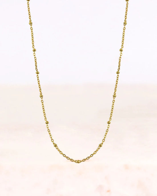 Stainless steel neva ketting goud - Conceptstore Liefs uit Zierikzee 
