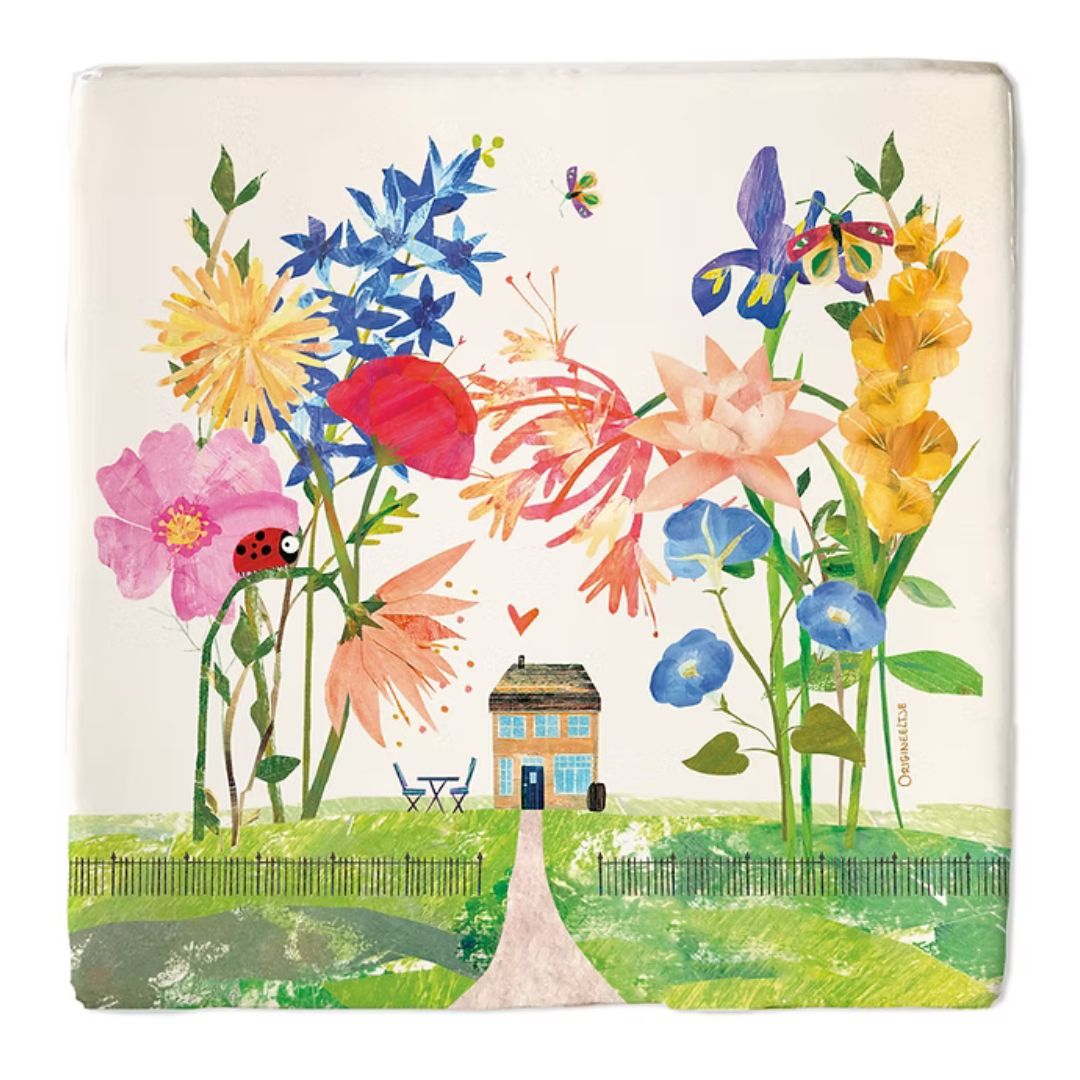 Tegel huisje bloempje beestje - conceptstore Liefs uit Zierikzee 