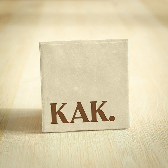 Tegeltje KAK beige - conceptstore Liefs uit Zierikzee