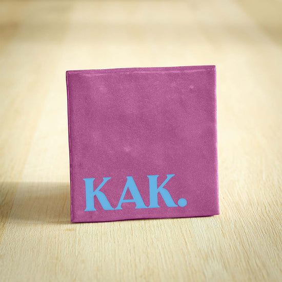 Tegeltje kak paars - conceptstore Liefs uit Zierikzee 