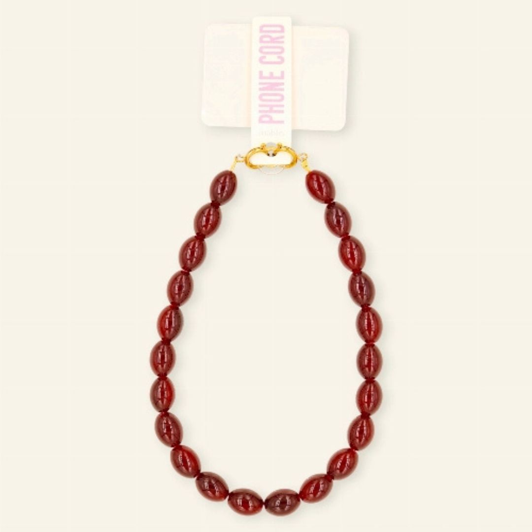Telefoonkoord garnet love - Liefs uit Zierikzee 