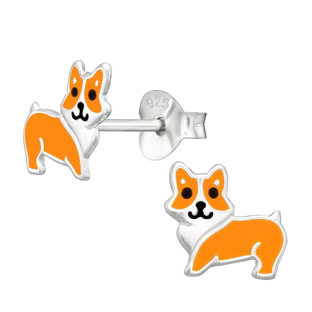 Zilveren kinderoorbellen vosjes - Liefs uit Zierikzee 