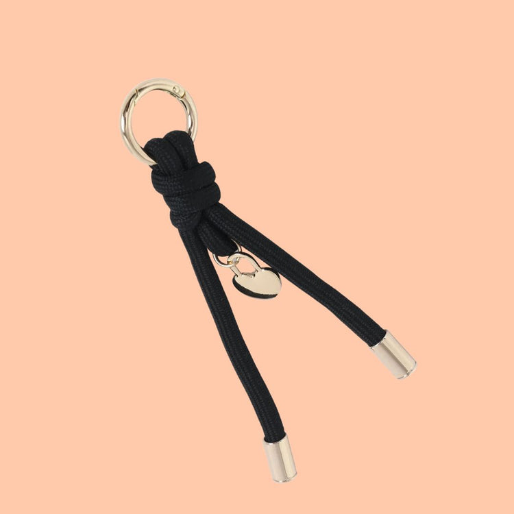 Bagcharm zwart hartje - Liefs uit Zierikzee 